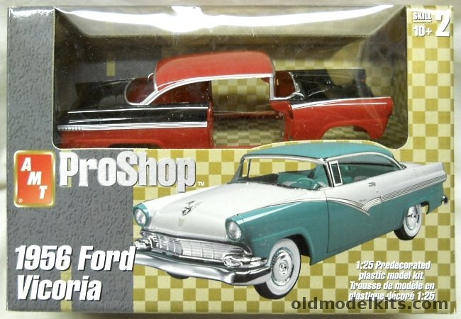 AMT 1/25 1956 Ford Victoria 2 Door Hardtop Pro Shop - Completely Factory Painted, 31976 plastic model kit